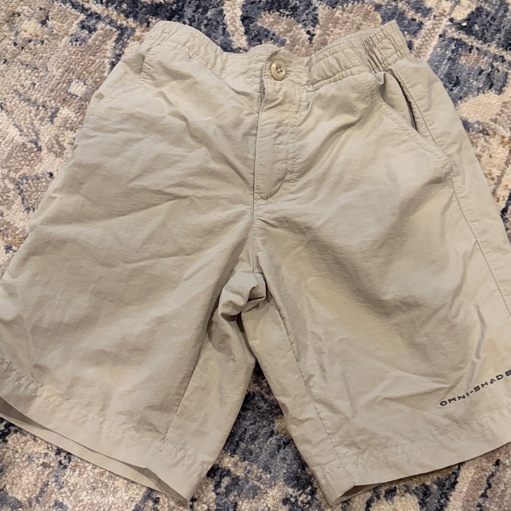 Columbia pfg kids Omni shade khaki Shorts